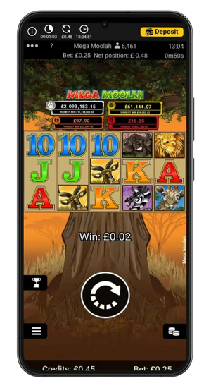 enjoy legendary mega moolah