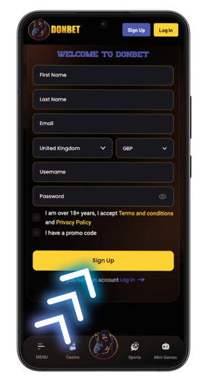 fill details confirm registration